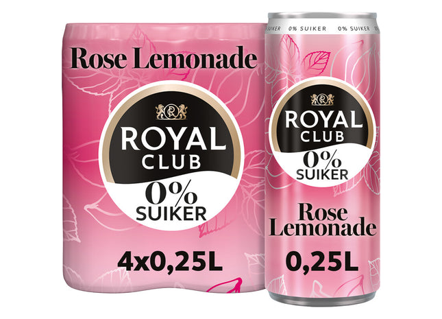 Royal Club Rose lemonade 0% suiker 4-pack