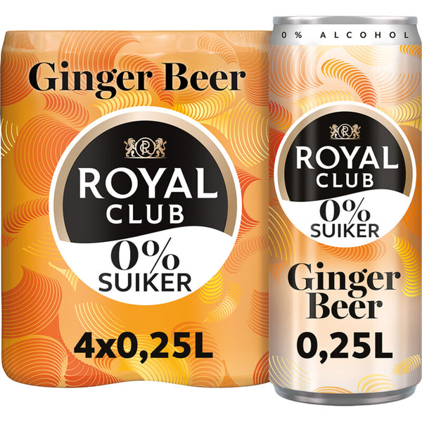 Royal Club Ginger Beer 0 % Zucker 4er-Pack