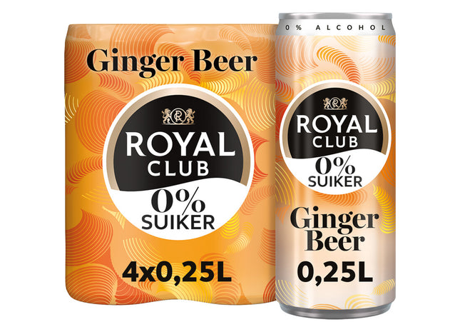 Royal Club Ginger beer 0% suiker 4-pack