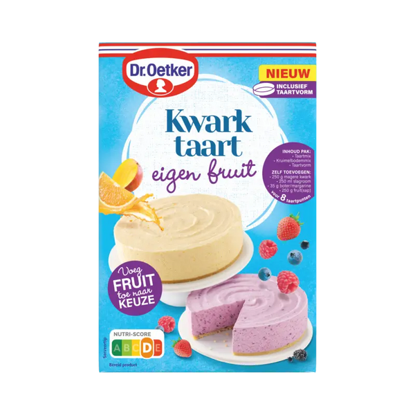 Dr. Oetker Kwarktaart eigen fruit bakmix