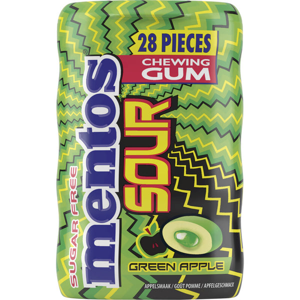 Mentos Gum Sour green apple