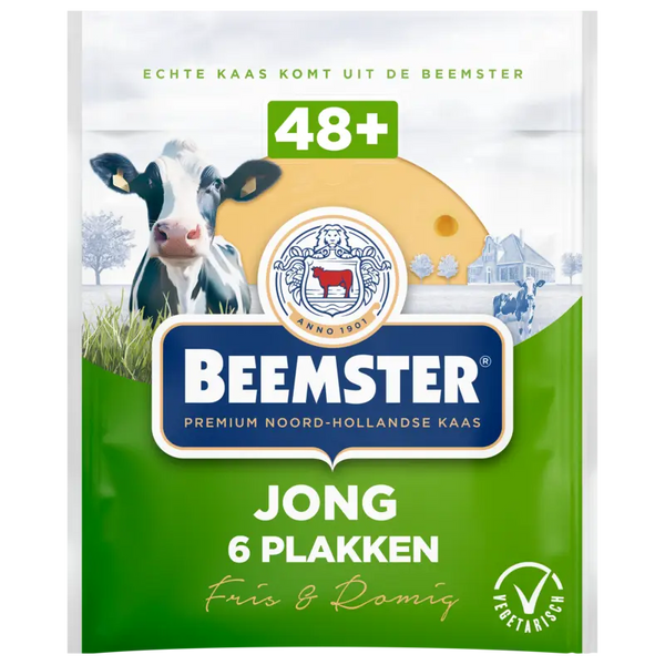 Beemster Young 48+ slices