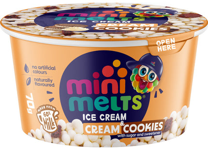 Mini Melts Ice cream balls cream & cookies