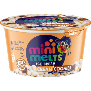 Mini Melts Ice cream balls cream & cookies
