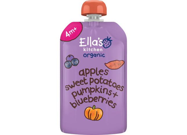 Ella's kitchen Biologische zoete aardappel, pompoen 4m+