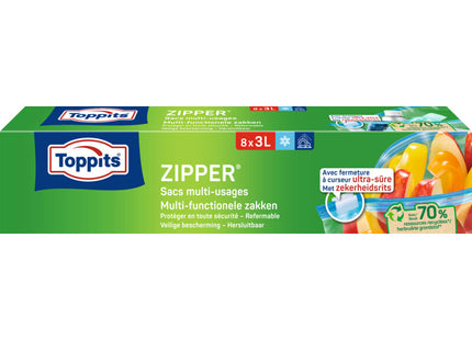 Toppits Zipper multi-functionele zakken 3liter