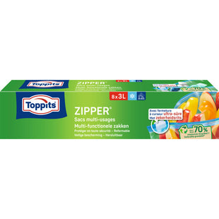 Toppits Zipper multi-functionele zakken 3liter