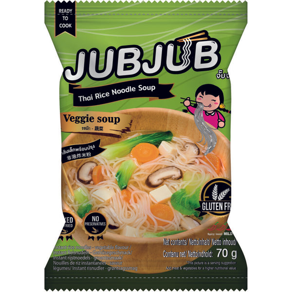 JubJub Instant rijstnoedel groente glutenvrij