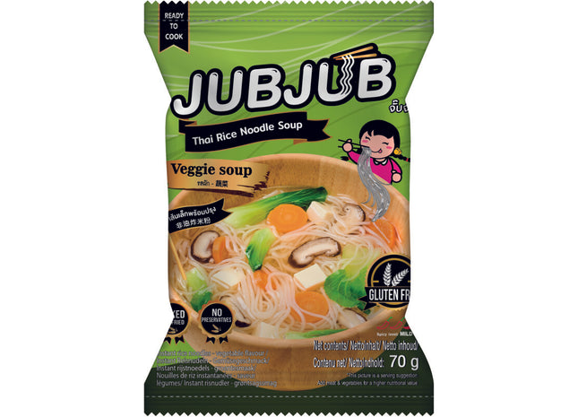 JubJub Instant rijstnoedel groente glutenvrij