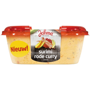 Johma Surimi rode curry salade