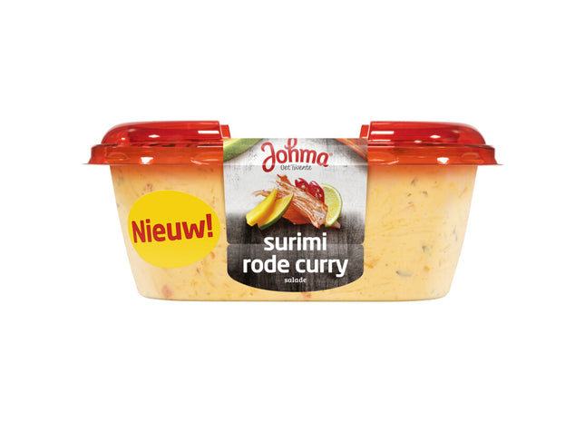 Johma Surimi rode curry salade