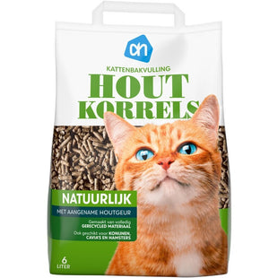 Kattenbakvulling houtkorrels
