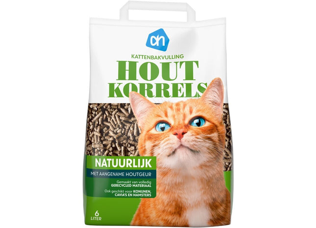 Kattenbakvulling houtkorrels