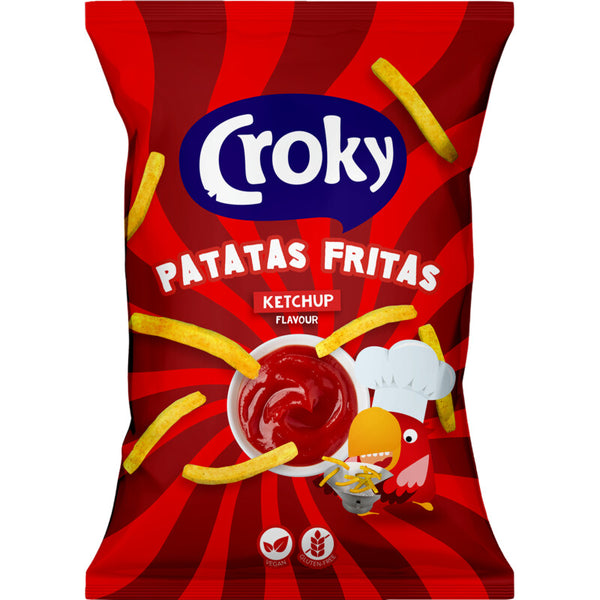 Croky Patatas fritas ketchup