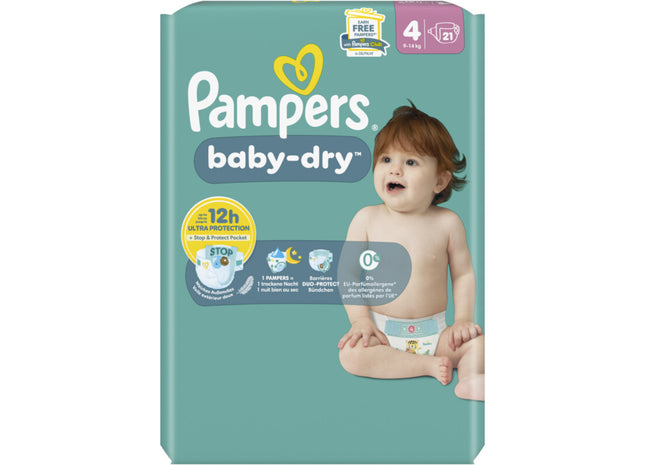 Pampers Baby-dry luiers maat 4