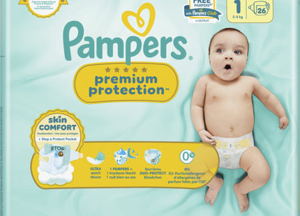 Pampers Premium protection luiers maat 1