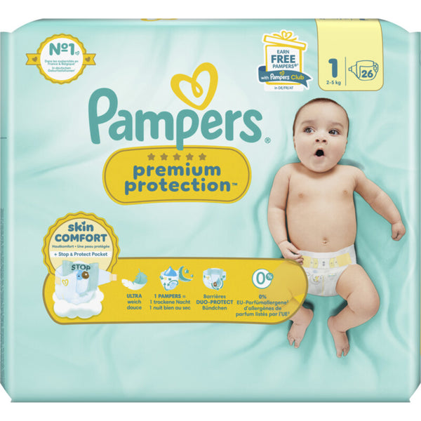 Pampers Premium protection luiers maat 1