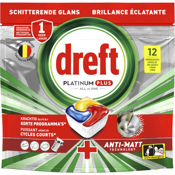 Dreft Platinum plus dishwasher tablets 6-pack