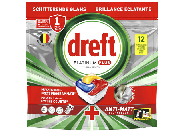 Dreft Platinum plus vaatwastabletten 6-pack