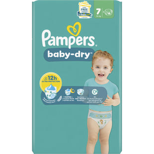 Pampers Baby dry luiers maat 7