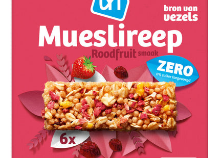 Mueslireep rood fruit zero