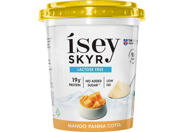 Isey Skyr mango panna cotta