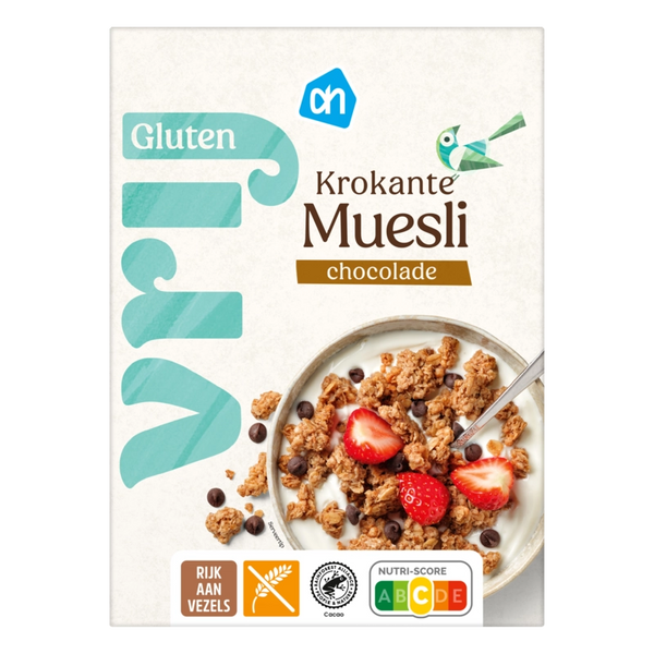 Glutenvrij Krokante muesli chocolade