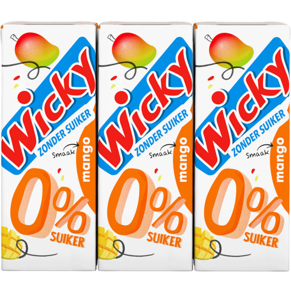 Wicky Mango 0% Sugar 6-Pack