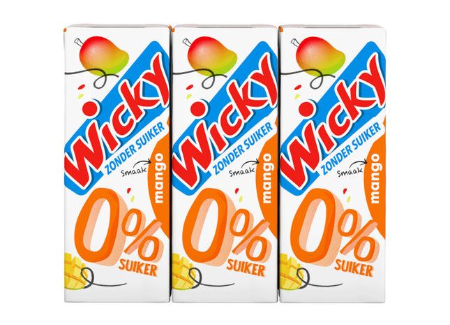 Wicky Mango 0% suiker 6-pack