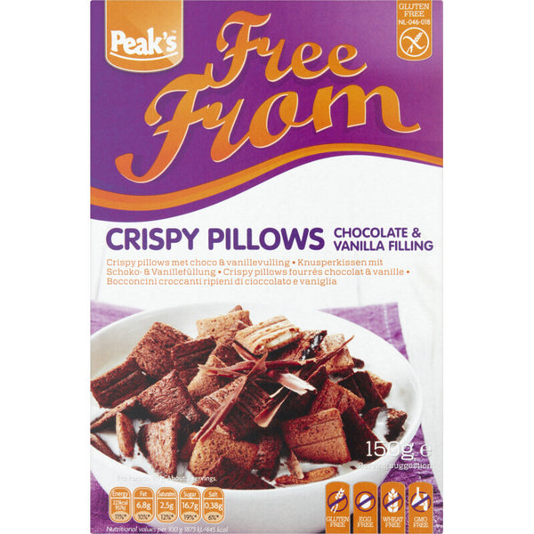 Peak's Crispy pillows choco & vanillevulling