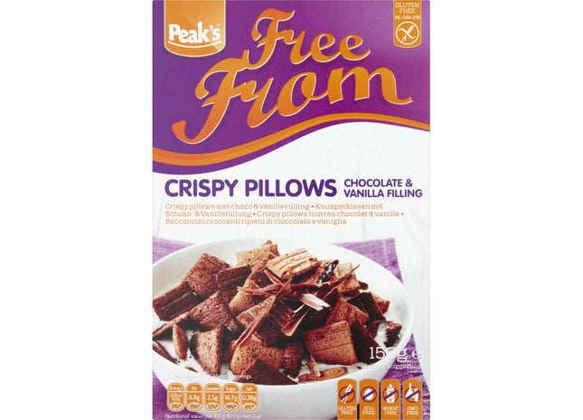 Peak's Crispy pillows choco & vanillevulling