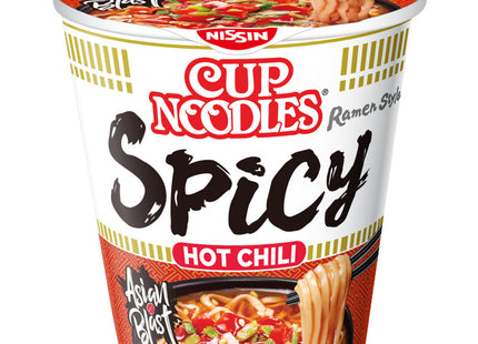 Nissin Cup Nudeln scharf mit Chili scharf