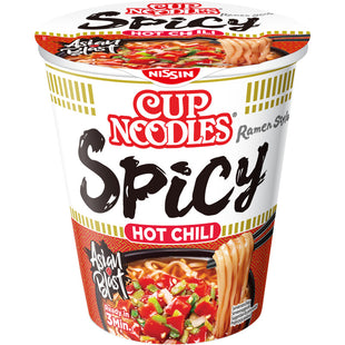 Nissin Cup Nudeln scharf mit Chili scharf