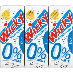 Wicky Fruit 0% suiker 6-pack