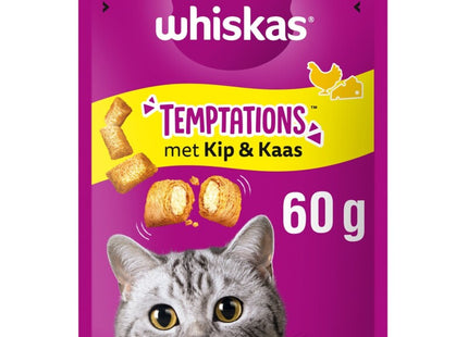Whiskas Temptations kip & kaas kattensnacks