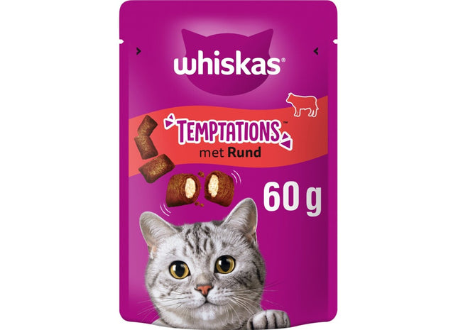 Whiskas Temptations Rindfleisch-Katzensnacks