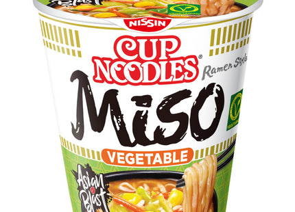 Nissin Cup Nudeln Veggie Miso nach japanischer Art