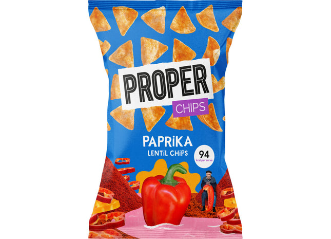 Proper Paprika lentil chips