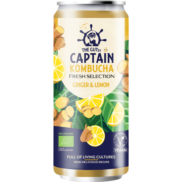 The Gutsy Captain Kombucha ginger & lemon