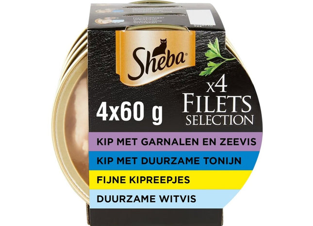 Sheba Filets selection in saus kip en vis