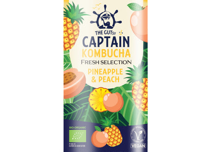 The Gutsy Captain Kombucha pineapple & peach