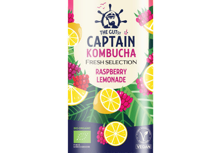 The Gutsy Captain Kombucha raspberry lemonade