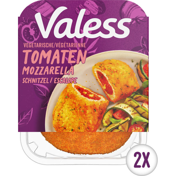 Valess Vegetarische tomaat mozzarella schnitzel