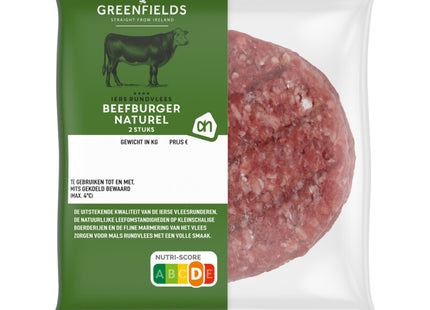 Greenfields Beefburger naturel 2 stuks