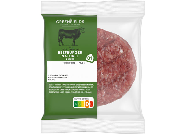 Greenfields Beefburger naturbelassen