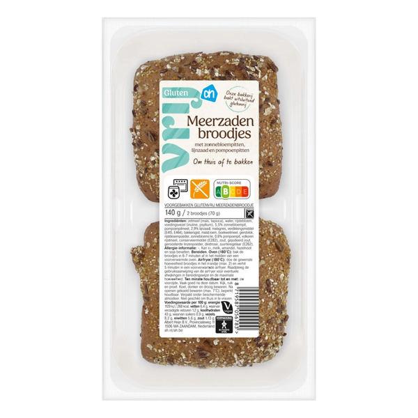 Glutenvrij Meerzaden broodjes