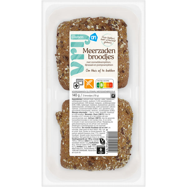 Glutenvrij Meerzaden broodjes