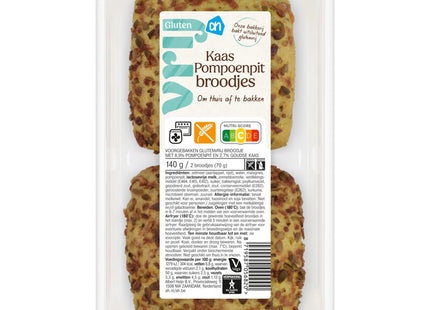 Glutenvrij Kaas pompoenpit broodjes
