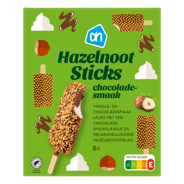 Hazelnoot sticks chocoladesmaak