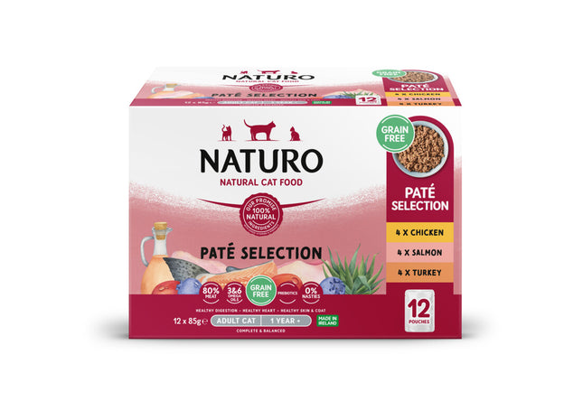 Naturo Pate selection chicken, salmon, turkey